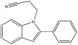 3-(2-phenyl-1H-indol-1-yl)propanenitrile Structure