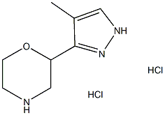 2-(4-methyl-1H-pyrazol-3-yl)morpholine dihydrochloride Structure