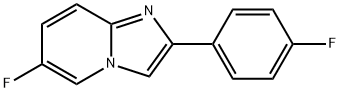 6-Fluoro-2-(4-fluorophenyl)imidazo[1,2-a]pyridine Struktur