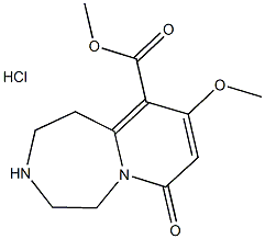 Methyl 9-methoxy-7-oxo-1,2,3,4,5,7-hexahydropyrido[1,2-d][1,4]diazepine-10-carboxylate hydroch Structure