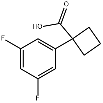 1-(3,5-Difluorophenyl)-cyclobutanecarboxylic acid Structure