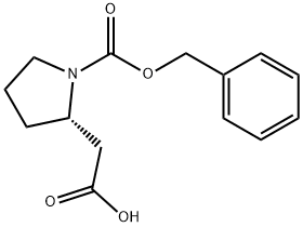 (S)-1-Cbz-2-pyrrolidineacetic acid Structure