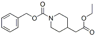 1-CBZ-4-哌啶乙酸乙酯,,结构式