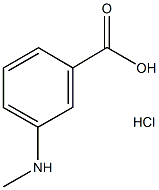 3-(Methylamino)benzoic acid hydrochloride Structure
