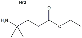 4-Amino-4-methylpentanoic acid ethyl ester hydrochloride Structure