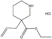 Ethyl 3-allyl-3-piperidinecarboxylate hydrochloride Structure