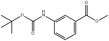Methyl 3-[(tert-butoxycarbonyl)amino]benzoate, 161111-23-5, 结构式