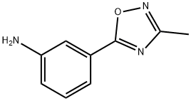 3-(3-甲基-1,2,4-氧杂二唑-5-基)苯胺,76629-35-1,结构式