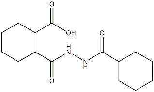 2-{[2-(cyclohexylcarbonyl)hydrazino]carbonyl}cyclohexanecarboxylic acid 结构式