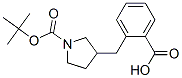 N-Boc-2-(pyrrolidin-3-ylmethyl)benzoic acid Struktur