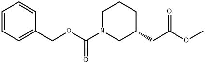 (R)-1-Cbz-3-Piperidineacetic Acid Methyl Ester Structure