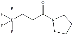 potassium trifluoro(3-oxo-3-(pyrrolidin-1-yl)propyl)borate 化学構造式