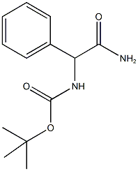 tert-Butyl 2-amino-2-oxo-1-phenylethylcarbamate Structure
