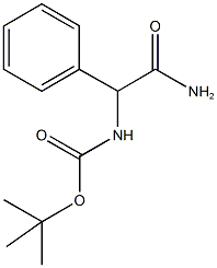 tert-Butyl 2-amino-2-oxo-1-phenylethylcarbamate Struktur