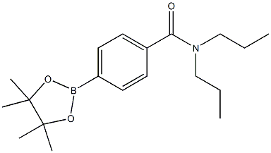 N,N-二丙基-4-(4,4,5,5-四甲基-1,3,2-二氧硼杂环戊烷-2-基)苯甲酰胺, 2724208-39-1, 结构式