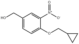 [4-(cyclopropylmethoxy)-3-nitrophenyl]methanol 结构式