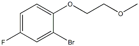 2-bromo-4-fluoro-1-(2-methoxyethoxy)benzene 化学構造式