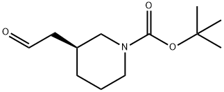 (S)-1-Boc-3-(2-Oxoethyl)Piperidine Struktur