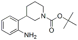 1-BOC-3-(2-氨基苯基)哌啶, , 结构式