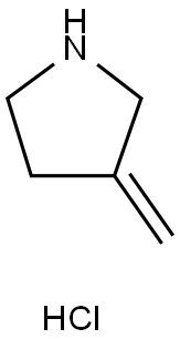 Pyrrolidine, 3-methylene-, hydrochloride Structure