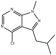 4-chloro-3-isobutyl-1-methyl-1H-pyrazolo[3,4-d]pyrimidine,1424941-66-1,结构式