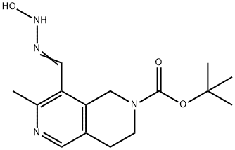 tert-Butyl 8-[amino(hydroxyimino)methyl]-7-methyl-3,4-dihydro[2,6]naphthyridine-2(1H)-carboxyl Structure