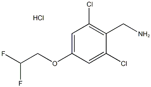 2,6-Dichloro-4-(2,2-difluoroethoxy)-benzylamine hydrochloride 结构式