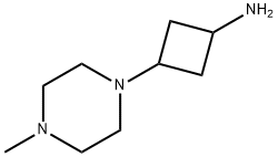 3-(4-Methyl-1-piperazinyl)cyclobutanamine Structure