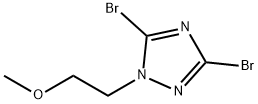 3,5-Dibromo-1-(2-methoxyethyl)-1H-[1,2,4]triazole, 1240571-11-2, 结构式