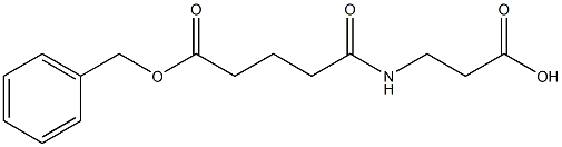 4-(2-Carboxyethylcarbamoyl)butyric acid benzyl ester Struktur