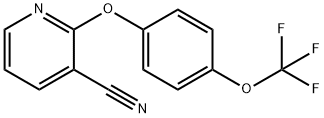 2-[4-(Trifluoromethoxy)phenoxy]nicotinonitrile 化学構造式