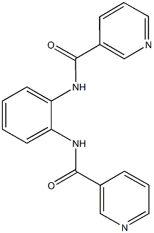 N-{2-[(3-pyridinylcarbonyl)amino]phenyl}nicotinamide Structure