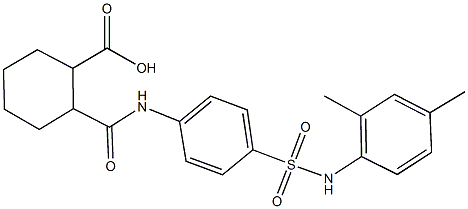 2-({4-[(2,4-dimethylanilino)sulfonyl]anilino}carbonyl)cyclohexanecarboxylic acid