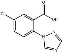5-CHLORO-2-(1H-1,2,4-TRIAZOL-1-YL)BENZOIC ACID Struktur