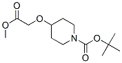 1-Boc- 4-(2-Methoxy-2-Oxoethoxy)Piperidine 化学構造式