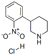 3-(2-Nitrophenyl)Piperidine Hydrochloride 化学構造式