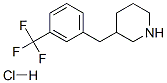 3-(3-(trifluoromethyl)benzyl)piperidine hydrochloride Struktur
