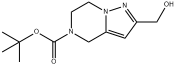 TERT-BUTYL 6,7-DIHYDRO-2-(HYDROXYMETHYL)PYRAZOLO[1,5-A]PYRAZINE-5(4H)-CARBOXYLATE,1251002-29-5,结构式