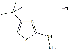 4-tert-butyl-2-hydrazino-1,3-thiazole hydrochloride Structure