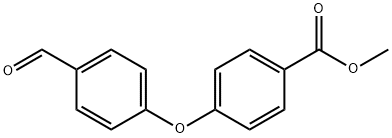4-(4-Formylphenoxy)benzoic acid methyl ester Struktur