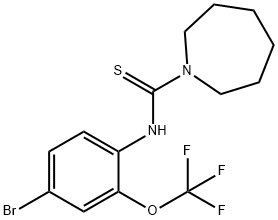 N-[4-Bromo-2-(trifluoromethoxy)phenyl]azepane-1-carbothioamide 结构式