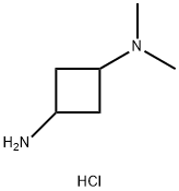 N1,N1-Dimethyl-1,3-cyclobutanediamine dihydrochloride Struktur