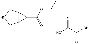 Ethyl 3-azabicyclo[3.1.0]hexane-6-carboxylate oxalate salt,,结构式