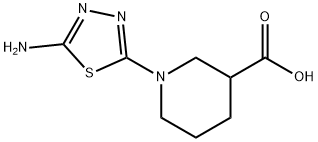 1-(5-氨基-1,3,4-噻二唑-2-基)哌啶-3-羧酸,2108830-91-5,结构式