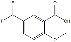 5-(Difluoromethyl)-2-methoxybenzoic acid 化学構造式