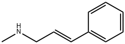 N-メチル-3-フェニル-2-プロペン-1-アミン 化学構造式