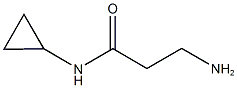 3-amino-N-cyclopropylpropanamide Structure