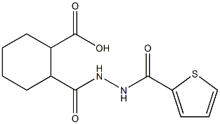 2-{[2-(2-thienylcarbonyl)hydrazino]carbonyl}cyclohexanecarboxylic acid,1242775-15-0,结构式