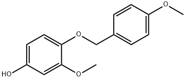 4-(4-methoxybenzyloxy)-3-methoxyphenol Struktur