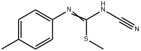 methyl N'-cyano-N-(4-methylphenyl)imidothiocarbamate Structure